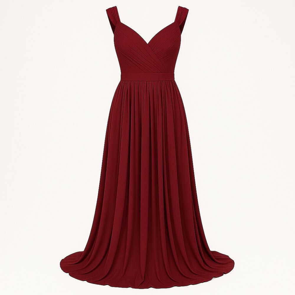 Simply Cranberry Floor-Length Gown - Size 14 - Picture 2 of 4